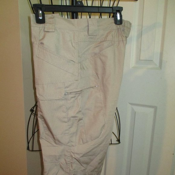 Mens Large Khaki Cargo Work Pants - Picture 1 of 9